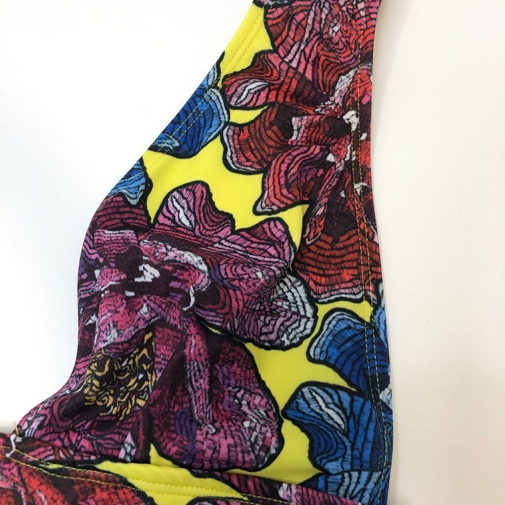 ASOS Swim floral bikini swim top size 6 - Picture 2 of 12